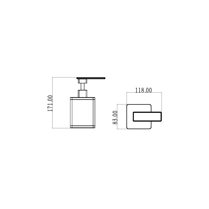 Boheme 10957-CR-B дозатор для мыла Chrome