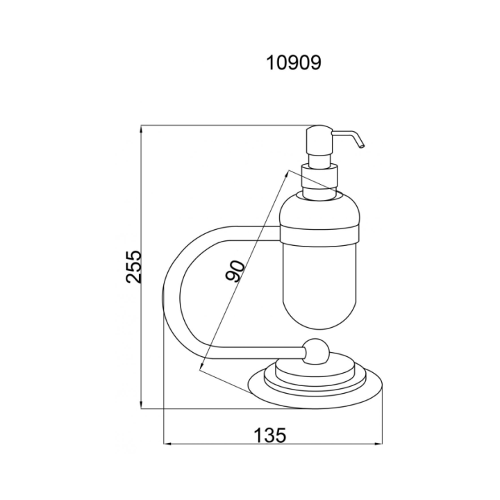 Boheme 10909-G дозатор для мыла Gold