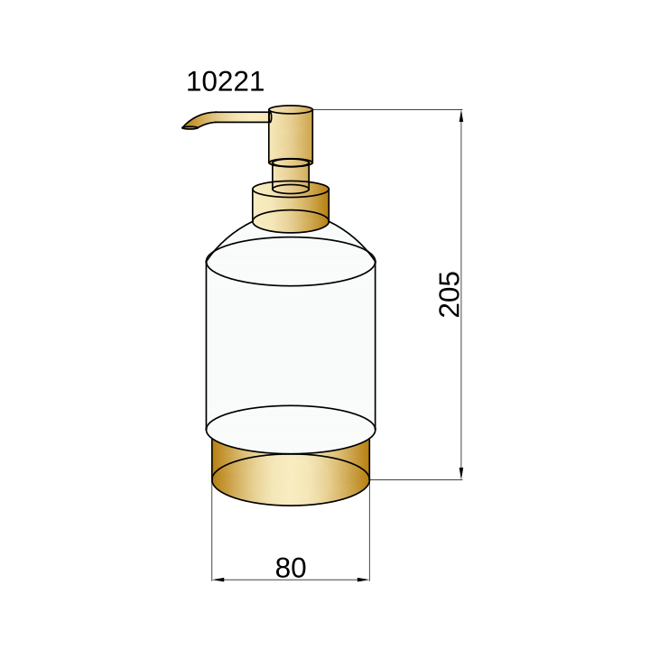 Boheme 10223 дозатор для мыла Chrome