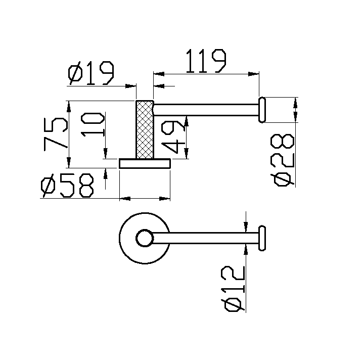 Boheme 10985-MW бумагодержатель Uno белый