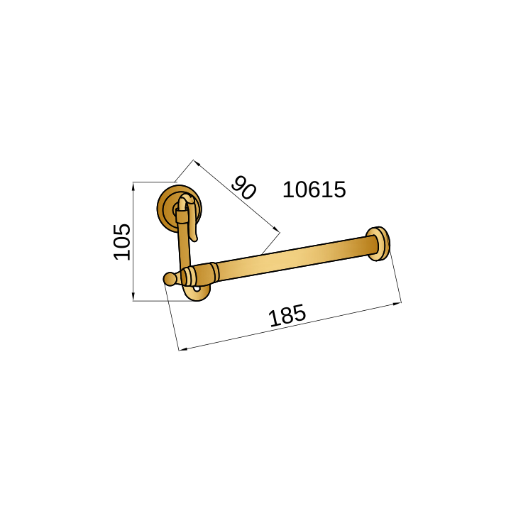 Boheme 10615 держатель для туалетной бумаги Bronze