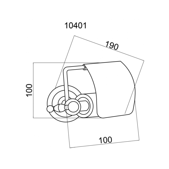 Boheme 10430 держатель бумаги с крышкой Chrome