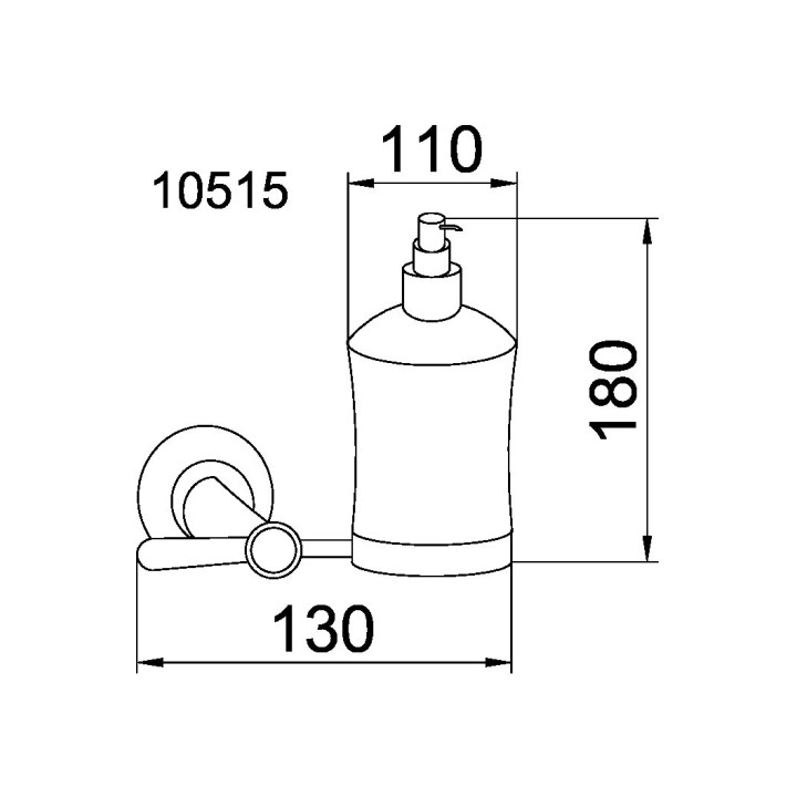 Boheme 10515 дозатор мыла Chiaro Gold