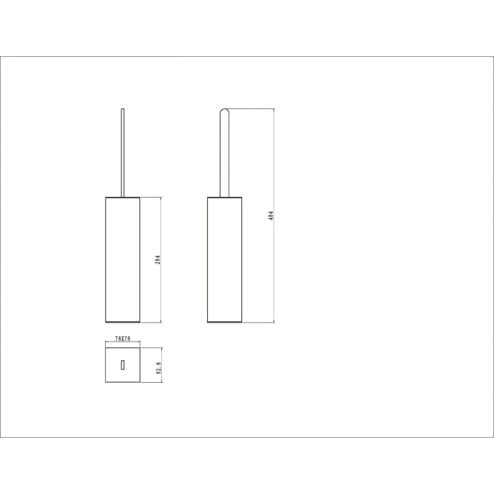Boheme 10949-G ёршик для унитаза Gold