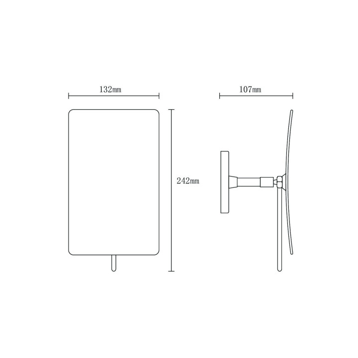 Boheme 506-GM косметическое зеркало для ванны