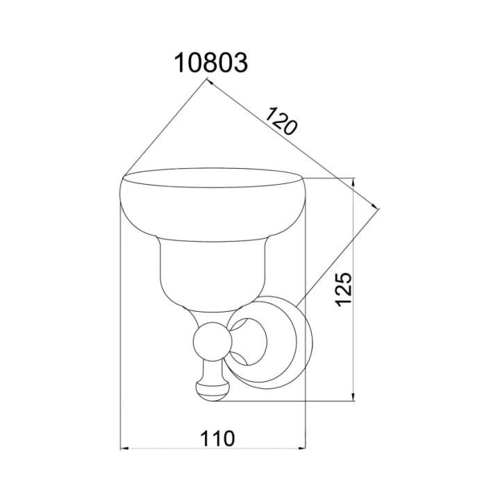 Boheme 10803 мыльница Provanse Bronze