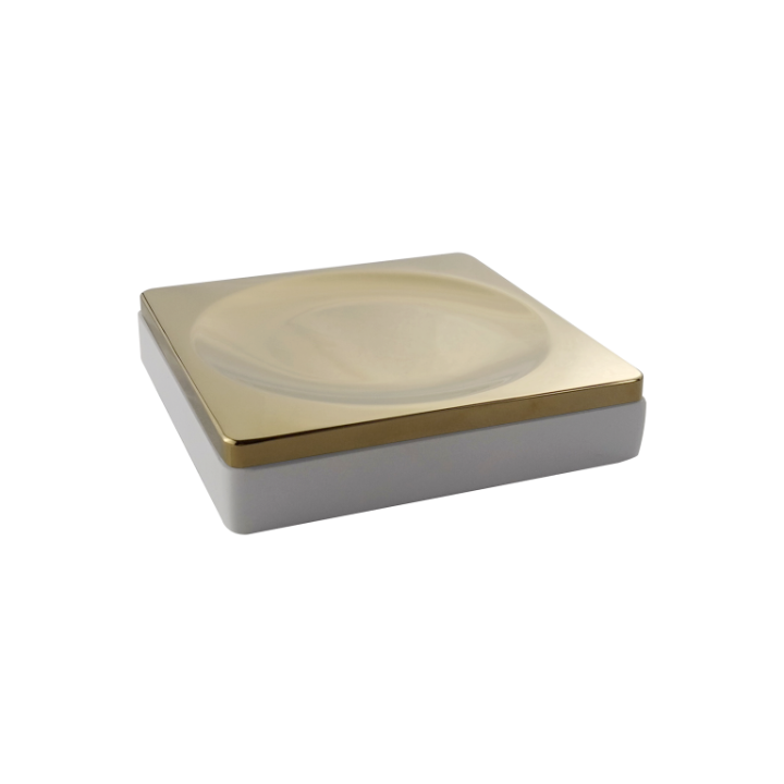 Boheme 10960-W-G мыльница белая для ванны