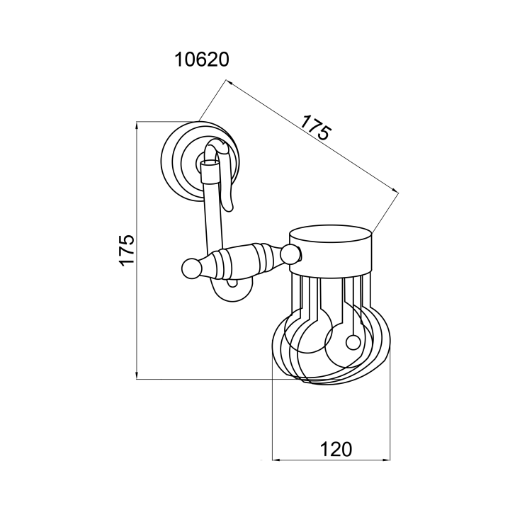 Boheme 10620 — Держатель для дезодоранта, латунь