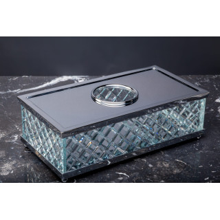 Boheme 10231 салфетница Murano Cristal Chrome