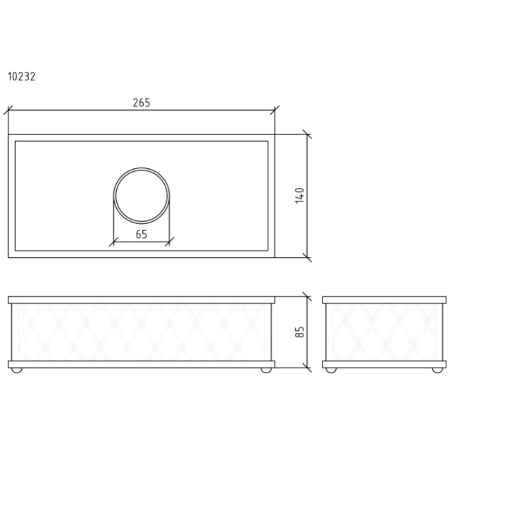 Boheme 10231 салфетница Murano Cristal Chrome