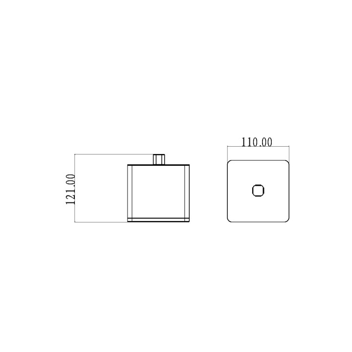 Стакан Boheme 10964-W-G для ватных дисков White