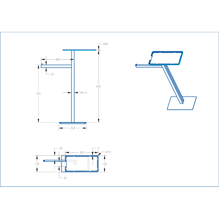 Boheme 10952-B полотенцедержатель Black 65 см