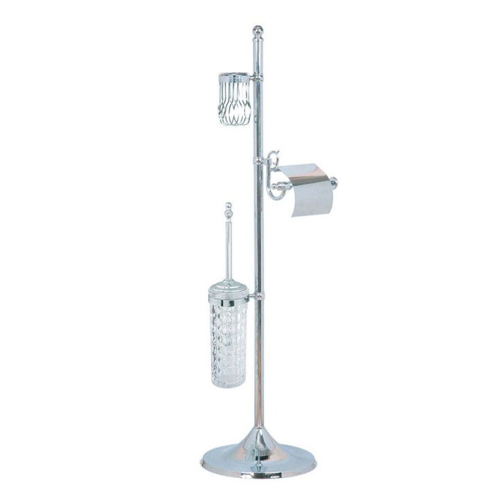 Boheme 10445 ёршик-стойка Chrome для унитаза