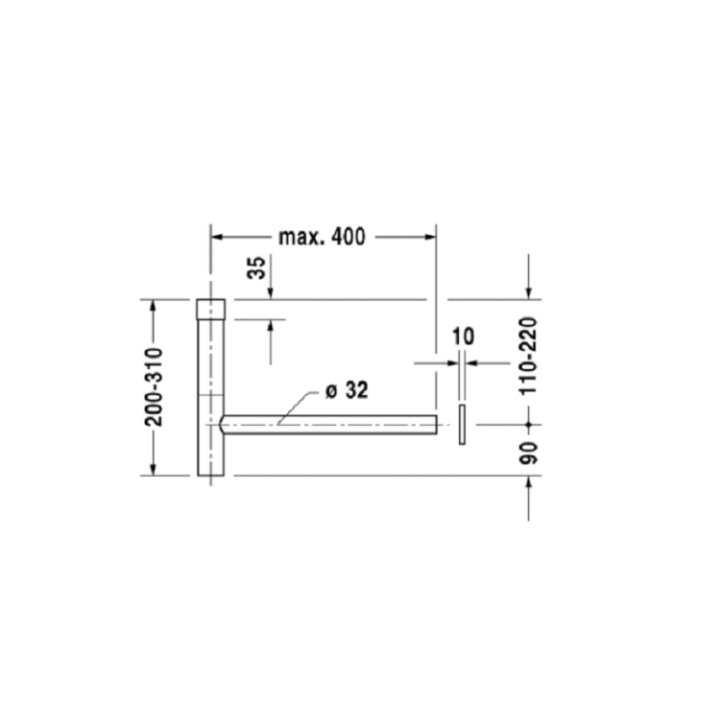 Duravit 0050364600 Matt Black сифон для раковины