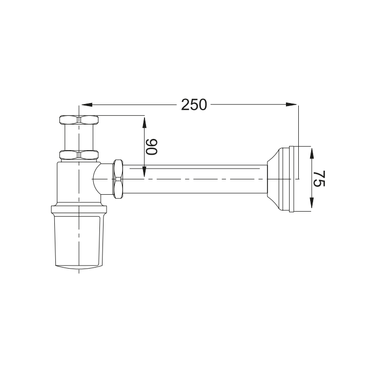 F400CR сифон Fima Carlo Frattini для раковины