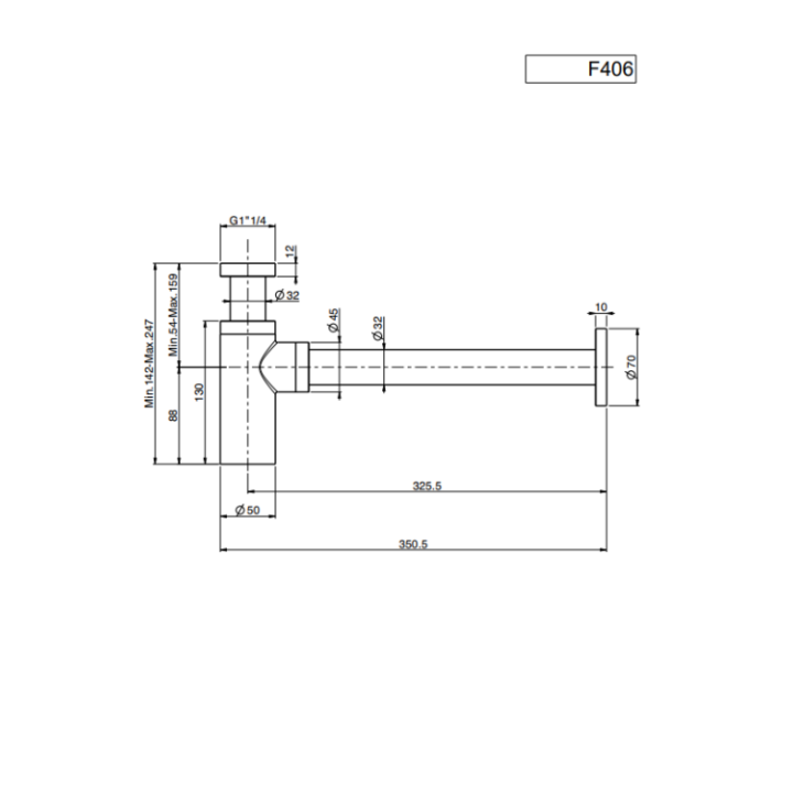 F406SN сифон для раковины Fima Carlo Frattini