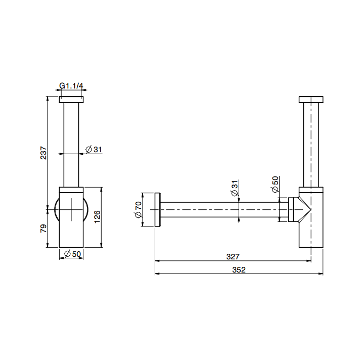 Fima Carlo Frattini F409INOX сифон для раковины