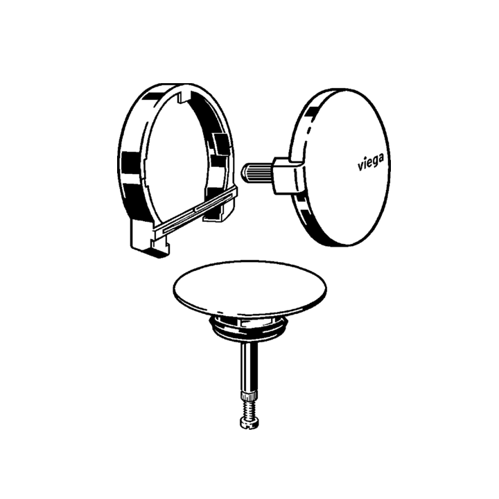 Viega 725785 донный клапан для раковины V1