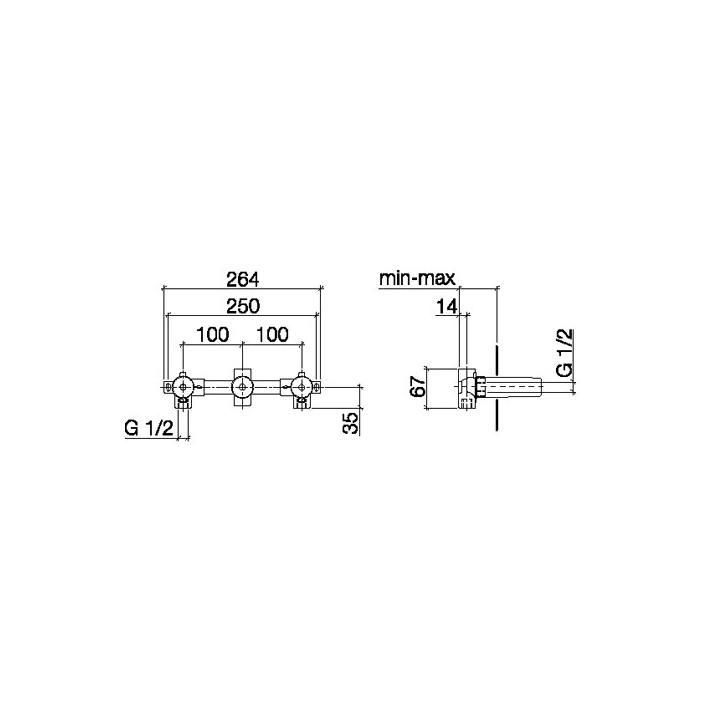 Dornbracht 3570797090 скрытая часть для смесителя