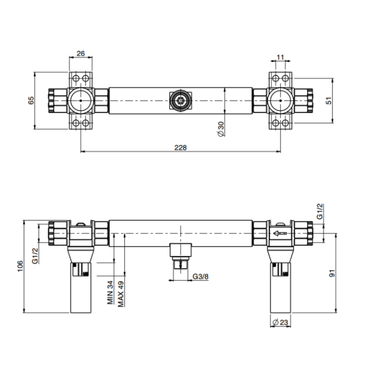 F2350 Встраиваемая часть Fima Carlo Frattini So