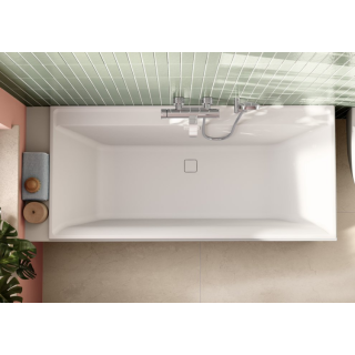 Villeroy&Boch Collaro Ванна 180x80 см встраиваемая, пристенная Stone White