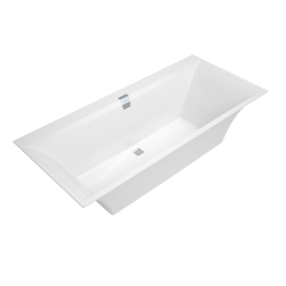 Villeroy&Boch Squaro Edge 12 Ванна 180x80 см встраиваемая, пристенная Stone White