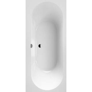 Villeroy&Boch Oberon 2.0 Ванна 180x80 см встраиваемая, пристенная Stone White
