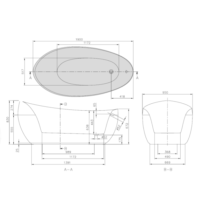 Villeroy&Boch UBQ194AVE9PDV-RW ванна 190x95 см
