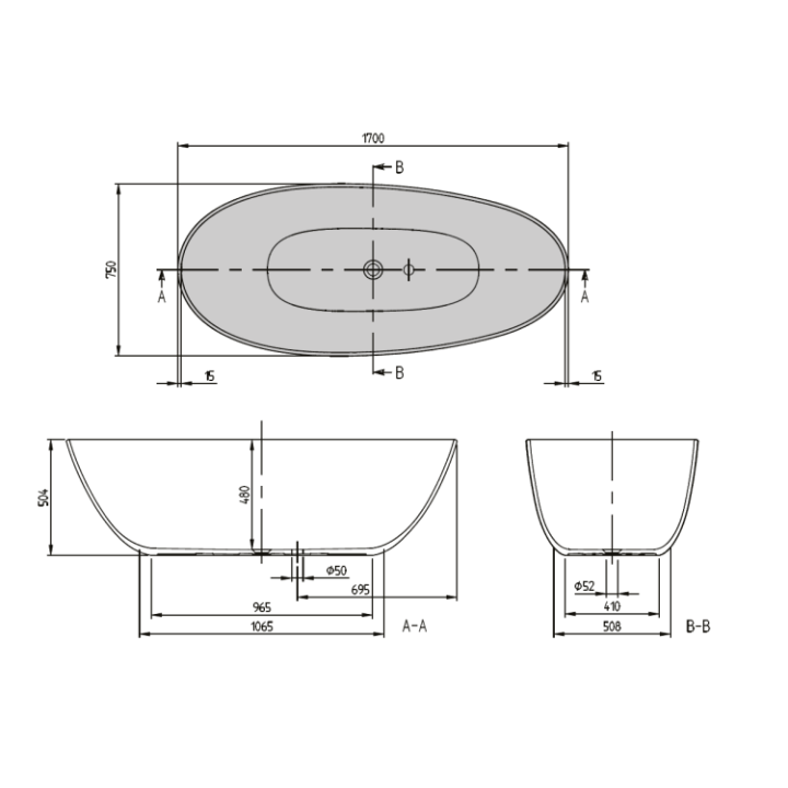 Ванна 170x75 UBQ170TAO7TVRW Villeroy&Boch