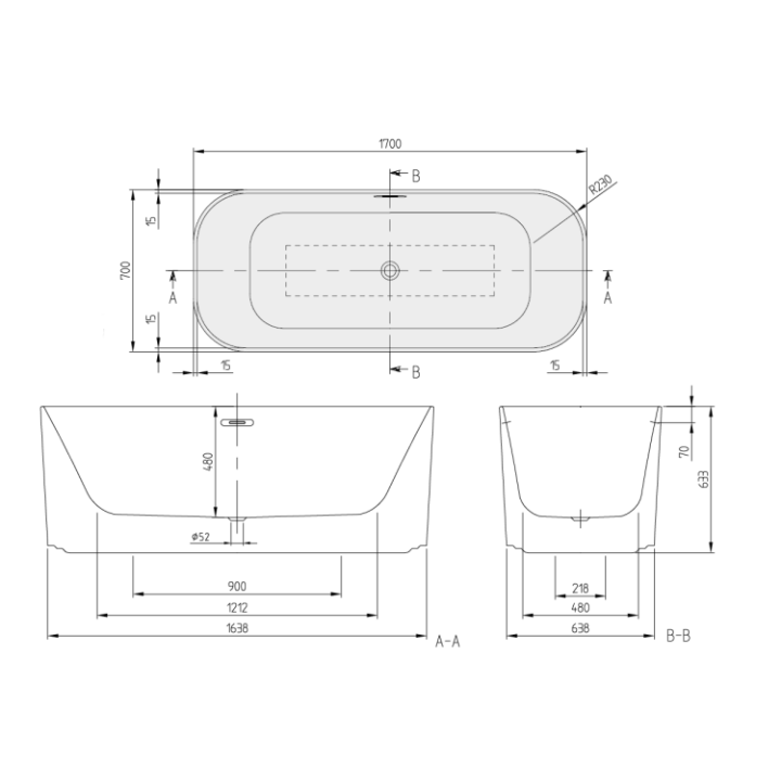 Villeroy&Boch UBQ177FIN7A300V1RW ванна Finion