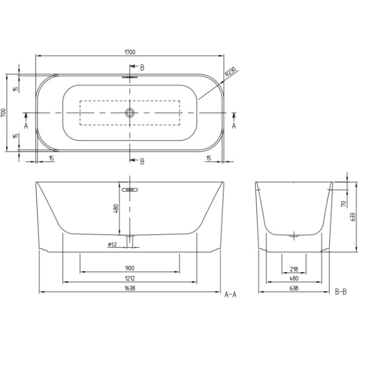 Ванна UBQ177FIN7A100V301 Villeroy&Boch Finion