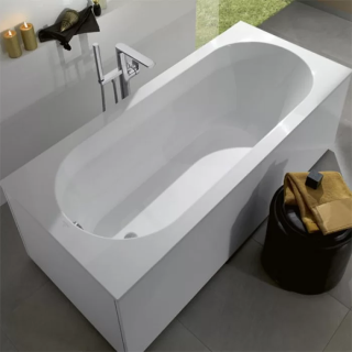 Villeroy&Boch Oberon Ванна 180x80 см встраиваемая, пристенная Stone White