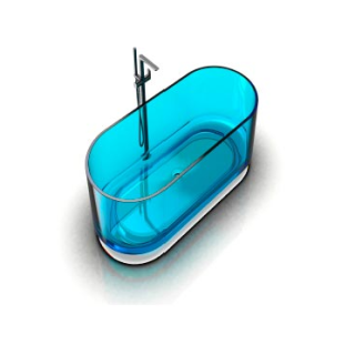 KNIEF 70003105 ванна Ellipse Shape 170x75 Blue Saphire