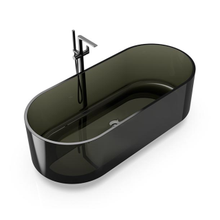 KNIEF 70003020 ванна 170x75 Ellipse Shape Black Galaxy