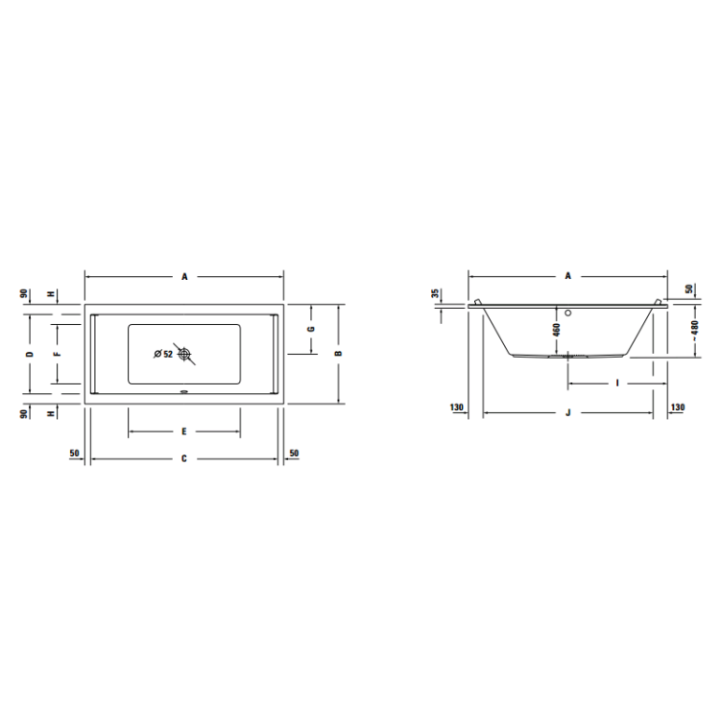 Duravit 700341000000000 ванна Starck 200x100 белый