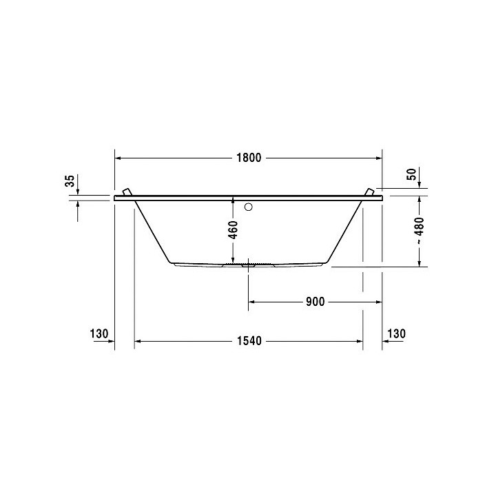 Duravit 700338000000000 ванна Starck 180x80 белая