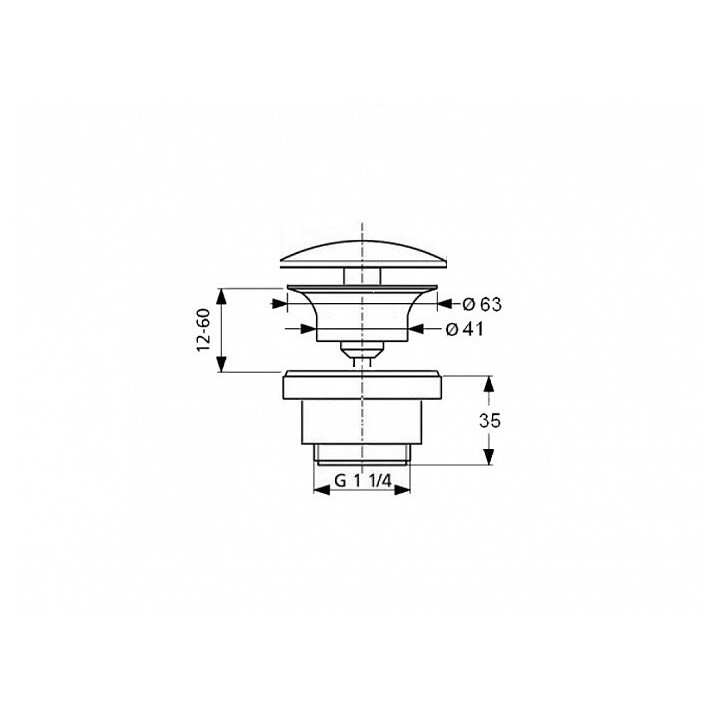 Scarabeo 10010/C CR 41 донный клапан клик-клак Pearl