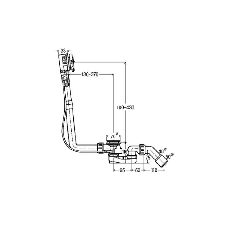 Bette B606-901 слив-перелив для ванны