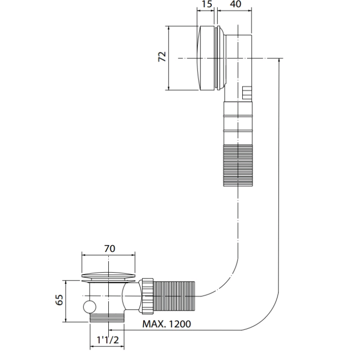 F2003ZS слив-перелив Fima Frattini бронза, Ø70