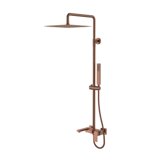Boheme Qubic Душевая система с изливом Brushed Bronze