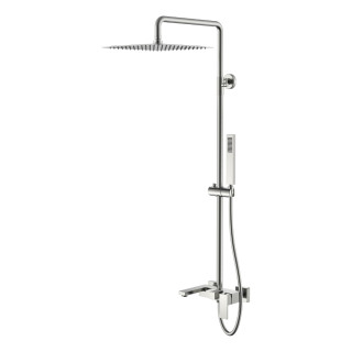 Boheme Qubic Душевая система с изливом Nickel Brush