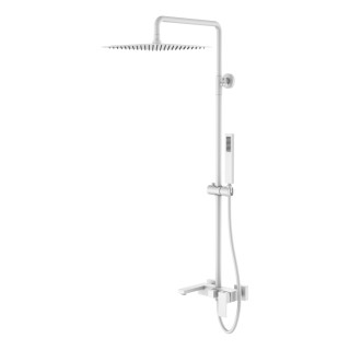 Boheme Qubic Душевая система с изливом White