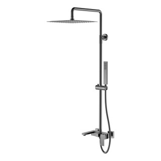 Boheme Qubic Душевая система с изливом Gun Metall