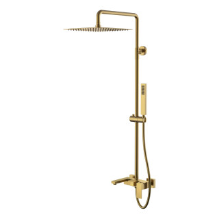 Boheme Qubic Душевая система с изливом Bronze