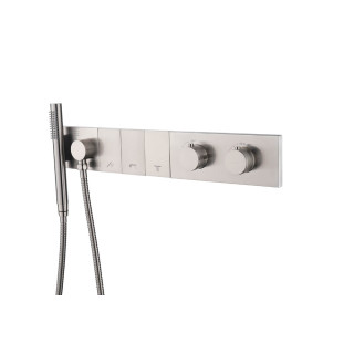 Boheme ZODIAC Душевая система термостатическая Nickel Brush