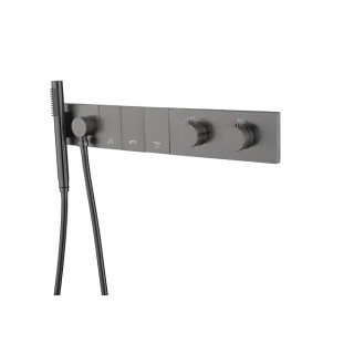 Boheme ZODIAC Душевая система термостатическая Gun Metall