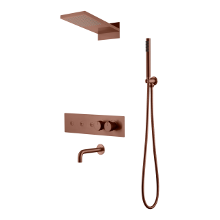 Boheme Fusion Душевая система с изливом термостатическая Brushed Bronze