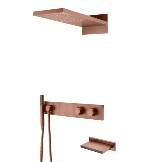 Boheme ZODIAC Душевая система с изливом термостатическая Brushed Bronze