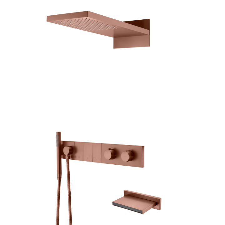 Душевая система Boheme 133-2-BRB ZODIAC, термостат