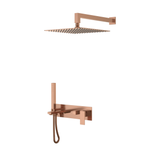 Boheme Qubic Душевая система с изливом Brushed Bronze